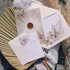 Elegant Boho Neutral Floral Terracotta Acrylic Wedding Invitations CWIA231